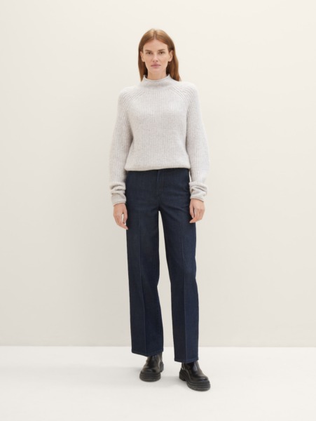 Wide Leg Jeans Blue for Women at Tom Tailor GOOFASH