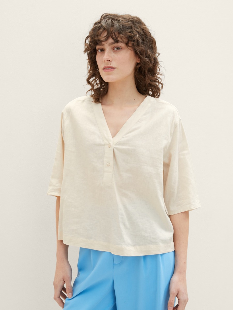Woman Blouse White by Tom Tailor GOOFASH