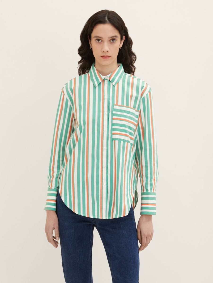 Woman Blouse in Green - Tom Tailor GOOFASH