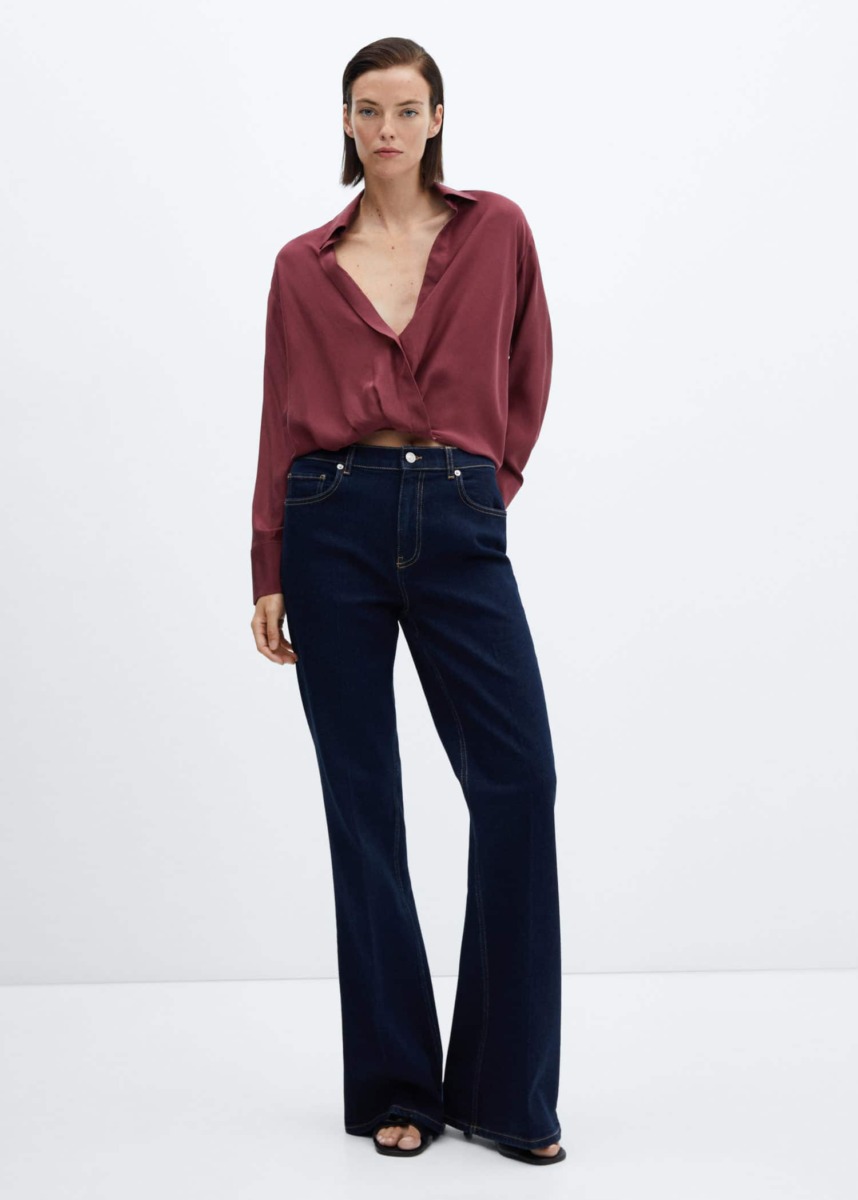 Woman Blouse in Red from Mango GOOFASH