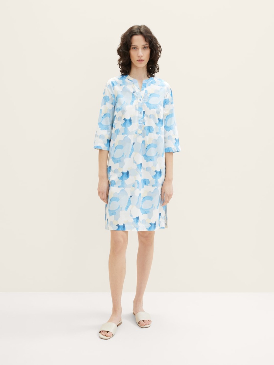 Woman Blue Dress by Tom Tailor GOOFASH