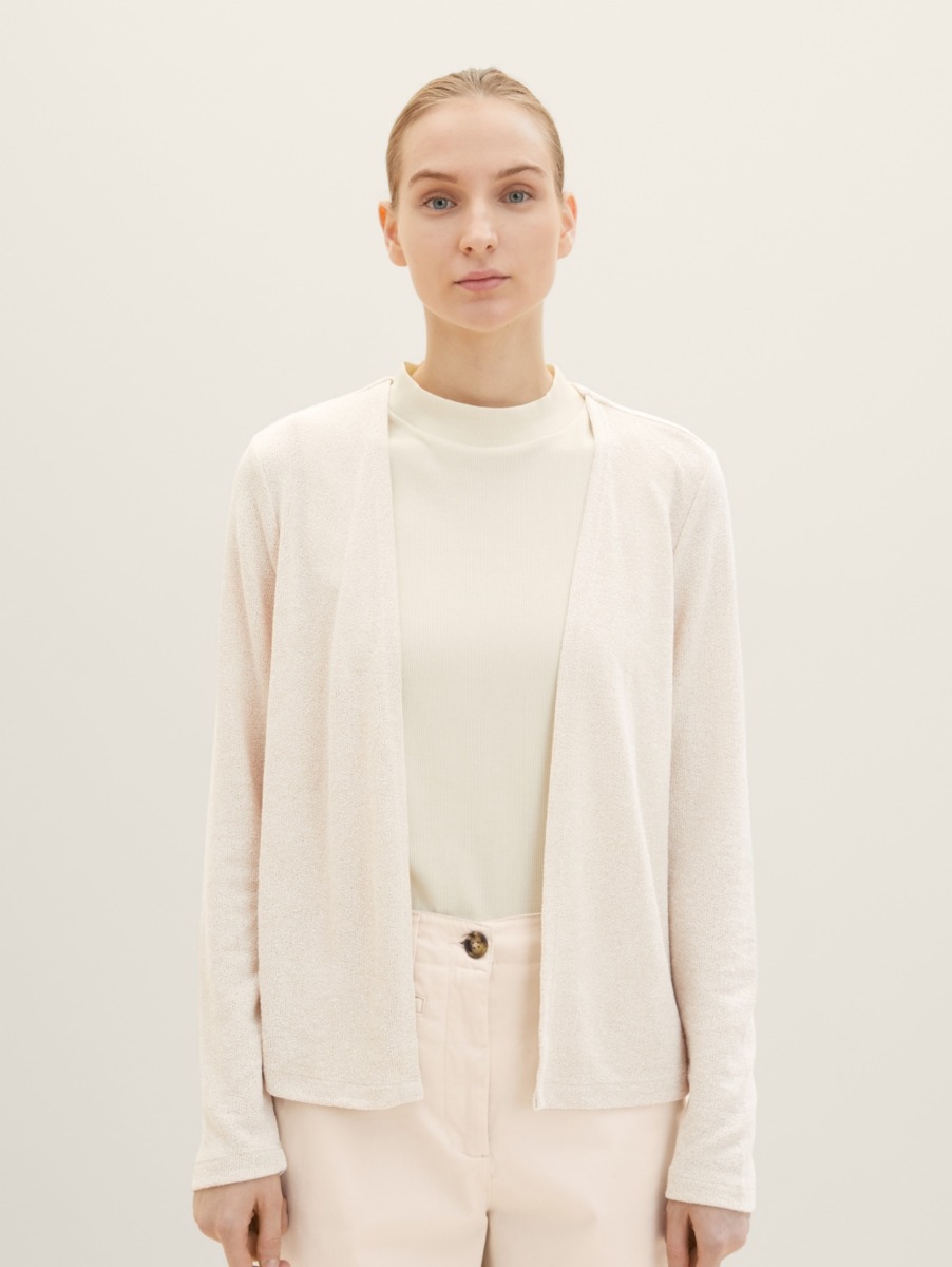 Woman Cardigan Beige from Tom Tailor GOOFASH