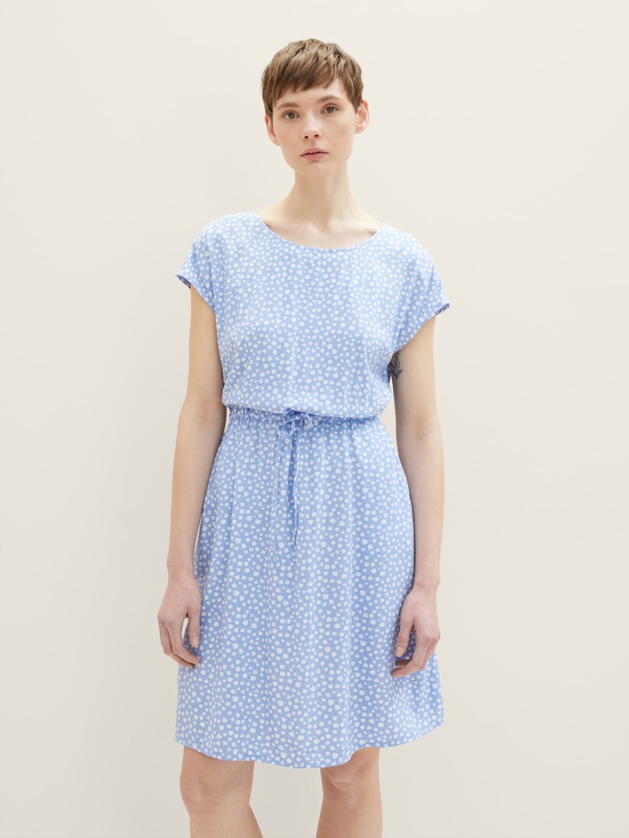 Woman Dress in Blue from Tom Tailor GOOFASH