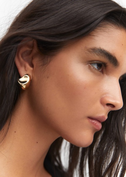 Woman Earrings in Gold - Mango GOOFASH