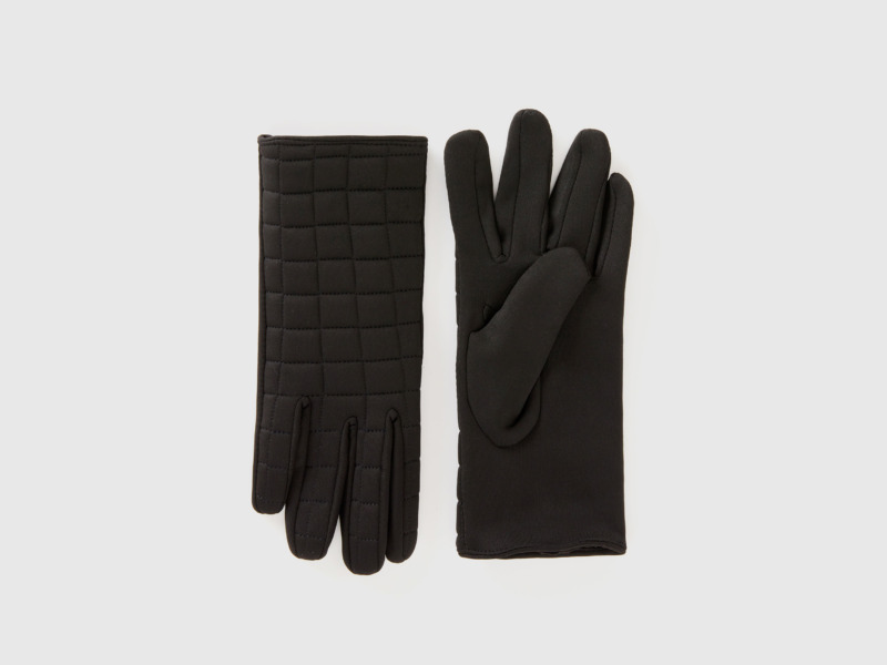 Woman Gloves in Black from Benetton GOOFASH