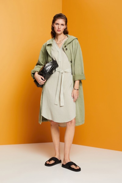 Woman Green Midi Dress - Esprit GOOFASH