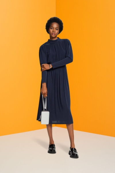Woman Midi Dress - Blue - Esprit GOOFASH