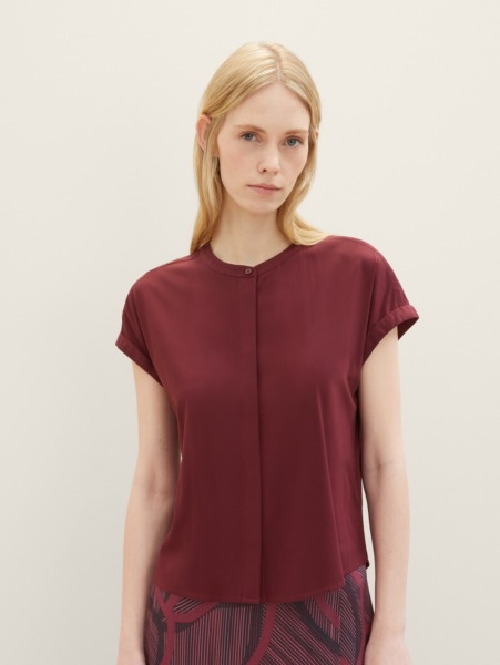 Woman Red Blouse at Tom Tailor GOOFASH