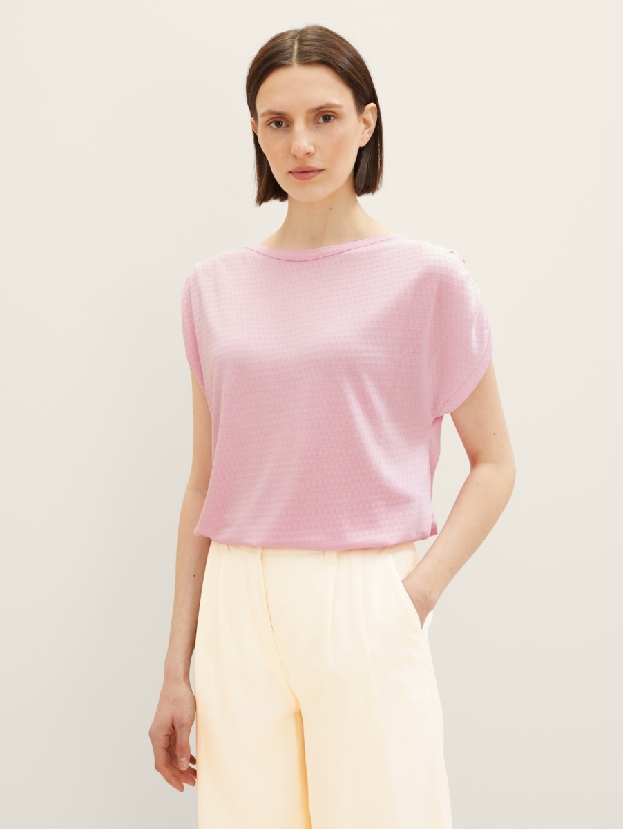 Woman Rose T-Shirt from Tom Tailor GOOFASH