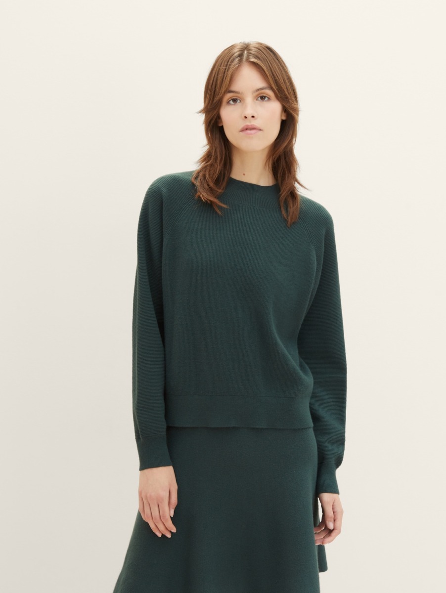 Woman Sweater in Green by Tom Tailor GOOFASH