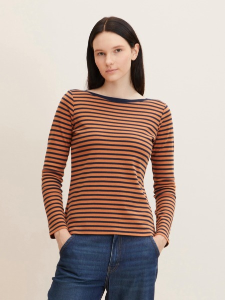 Woman T-Shirt Striped - Tom Tailor GOOFASH