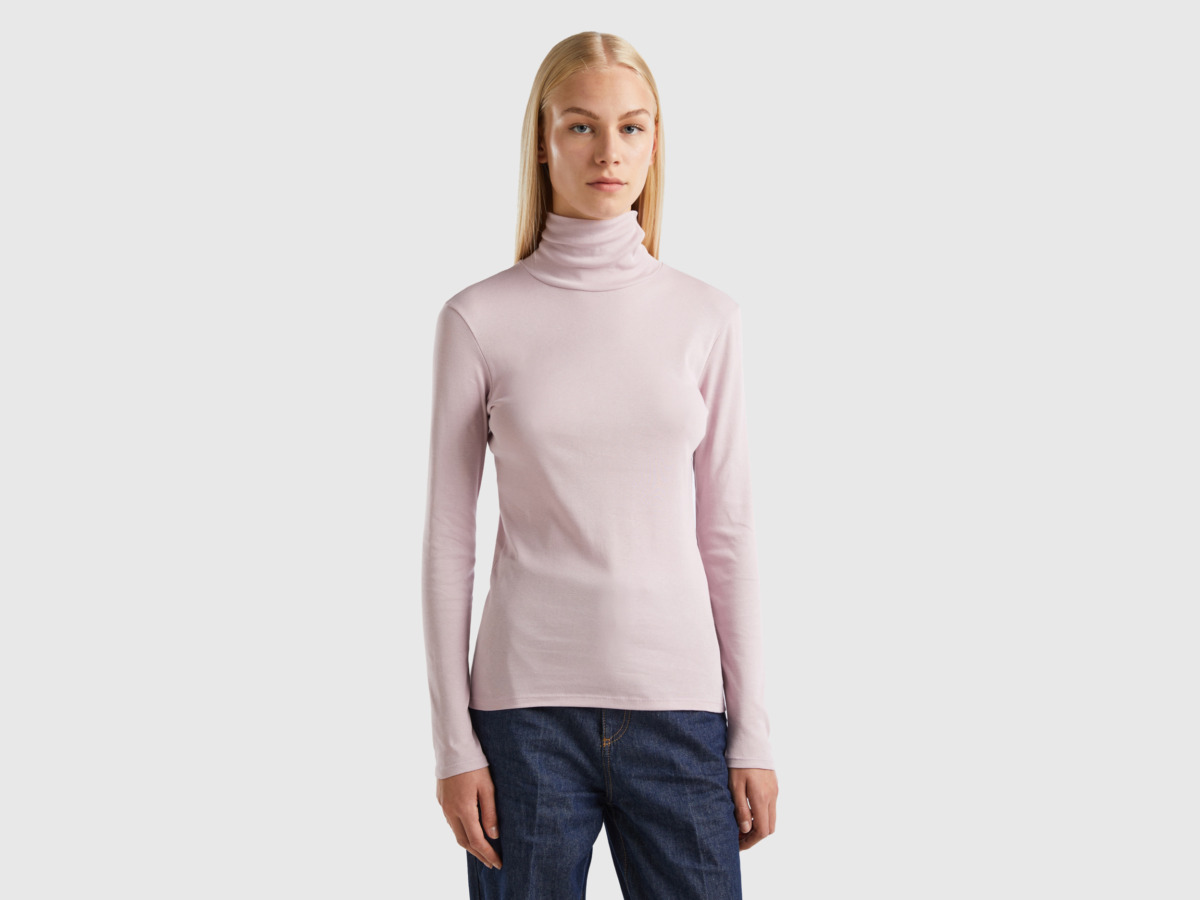 Woman T-Shirt in Pink Benetton United Colors of Benetton GOOFASH