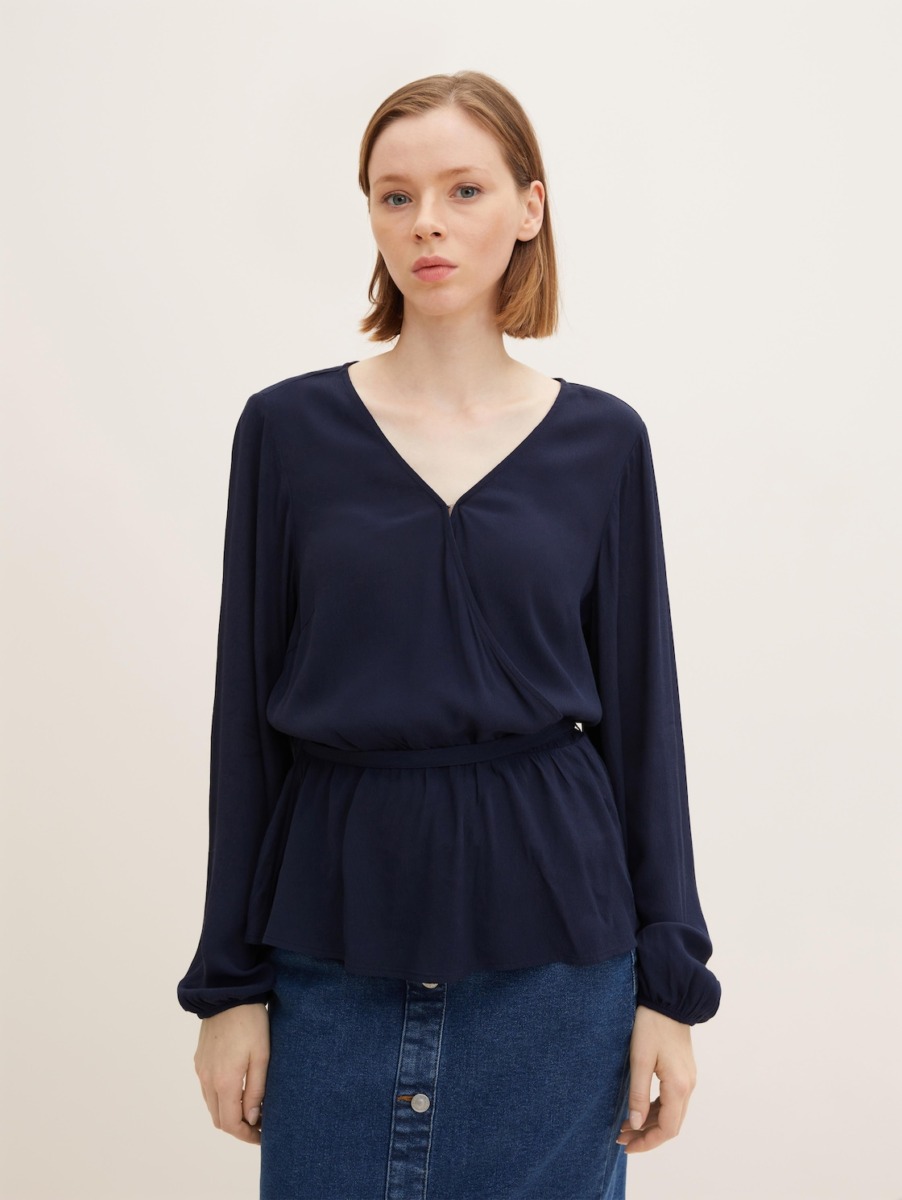 Women Blouse in Blue from Tom Tailor GOOFASH