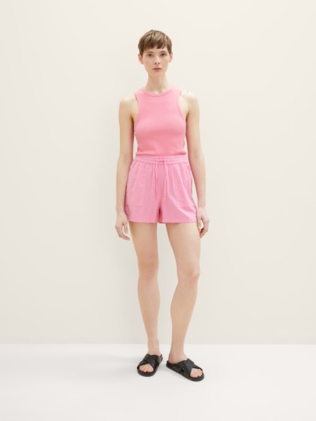 Women Denim Shorts - Pink - Tom Tailor GOOFASH