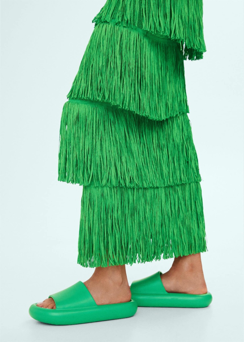 Women Sandals Green Mango GOOFASH