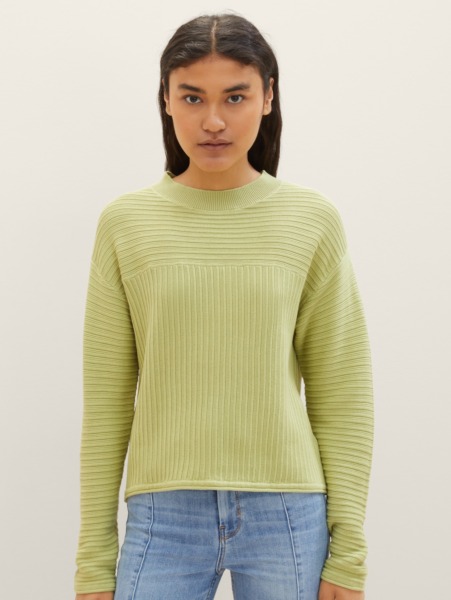 Women Sweater in Green Tom Tailor GOOFASH