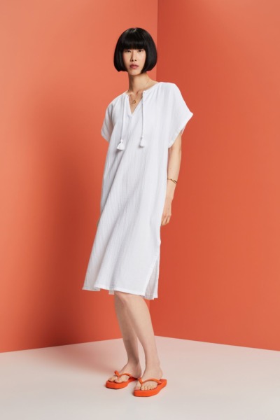 Women White Dress - Esprit GOOFASH