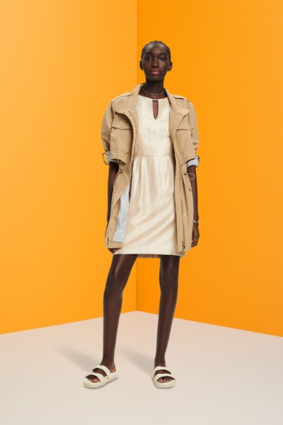 Womens Beige Mini Dress from Esprit GOOFASH