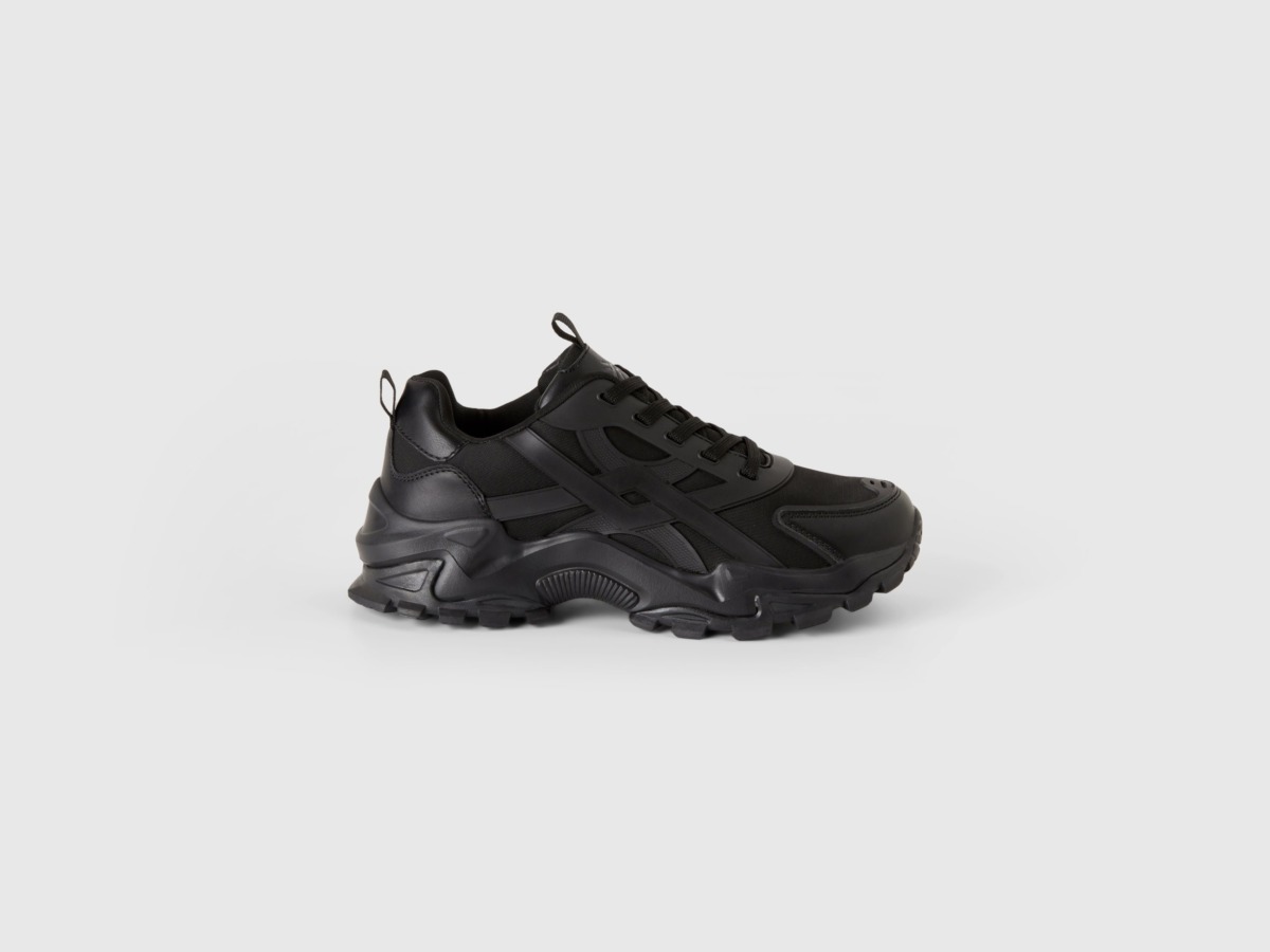 Womens Black Sneakers from Benetton GOOFASH
