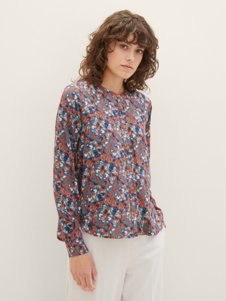 Women's Blouse in Blue from Tom Tailor GOOFASH