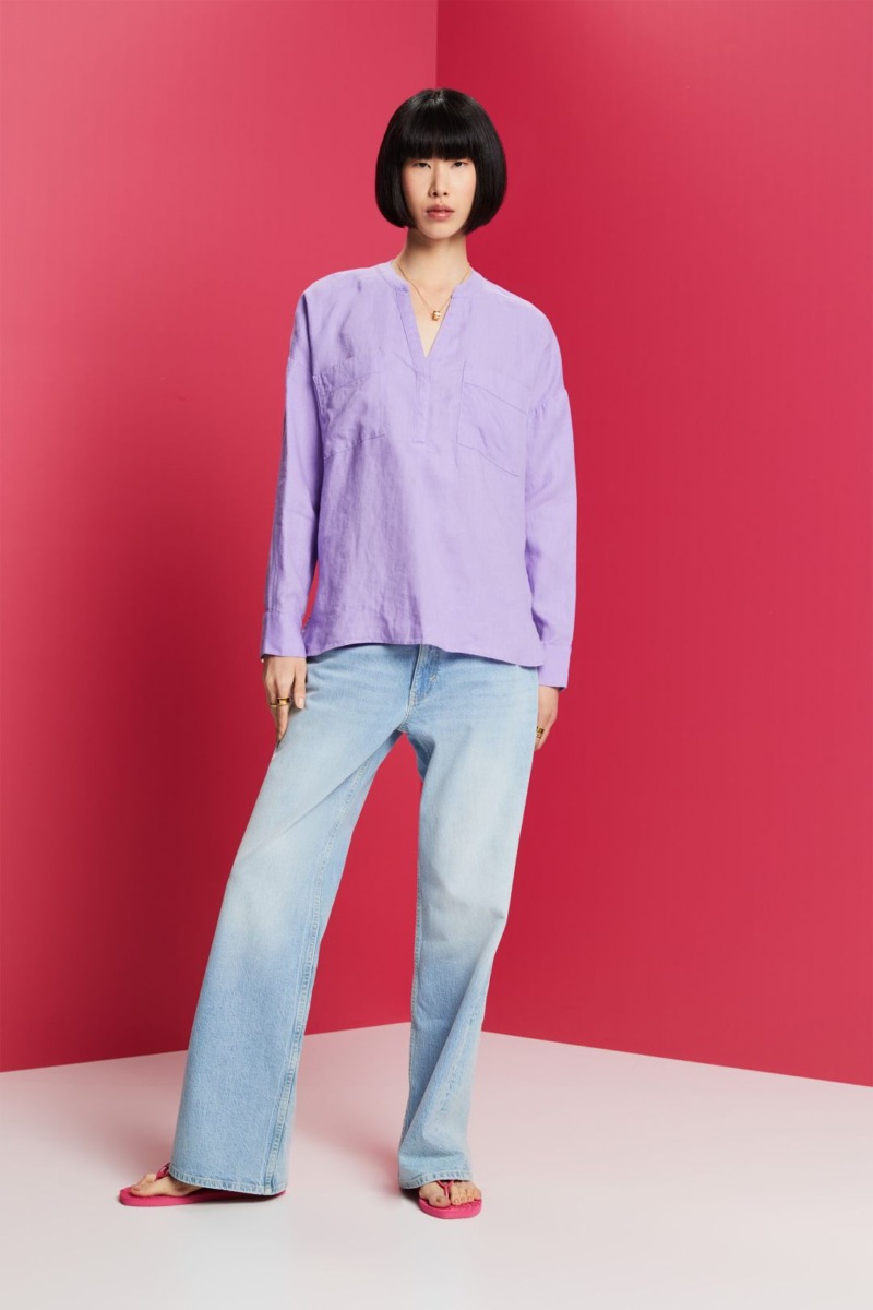 Women's Blouse in Lavender - Esprit GOOFASH