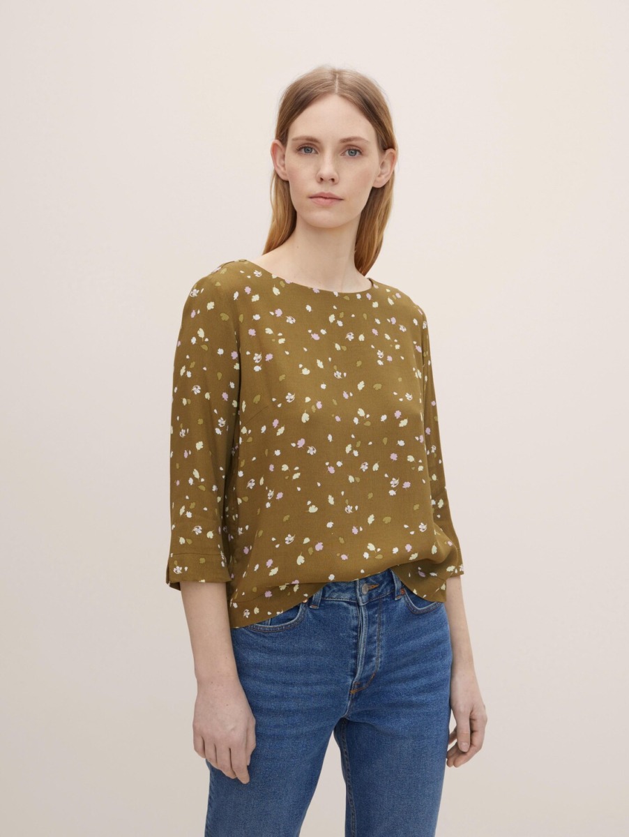 Womens Blouse in Print at Tom Tailor GOOFASH