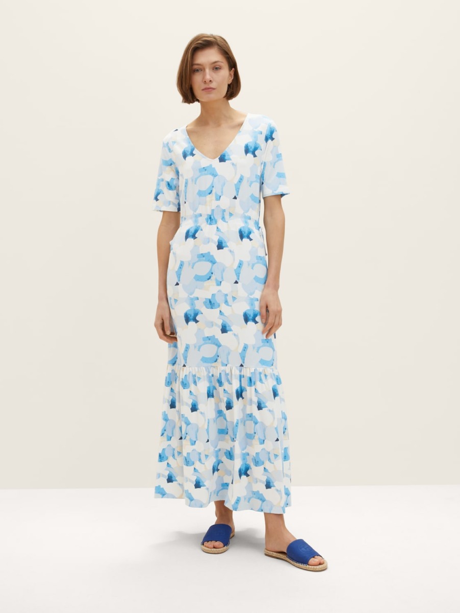 Womens Blue Dress by Tom Tailor GOOFASH