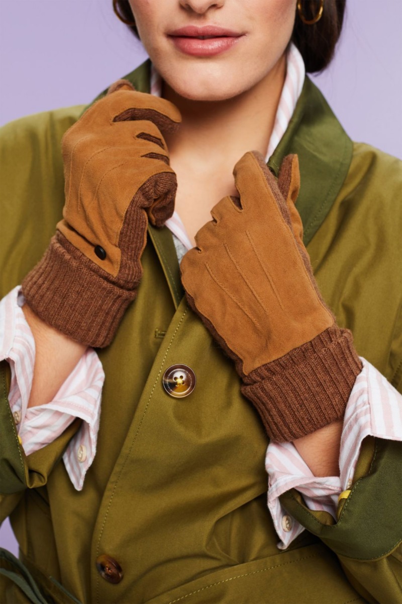 Women's Caramel Gloves at Esprit GOOFASH