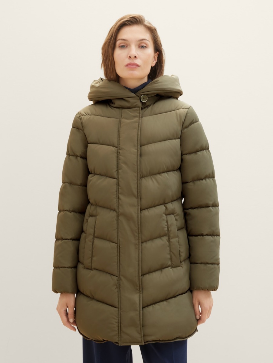Womens Coat in Green by Tom Tailor GOOFASH