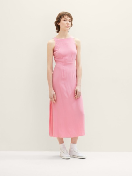 Womens Denim Dress - Pink - Tom Tailor GOOFASH