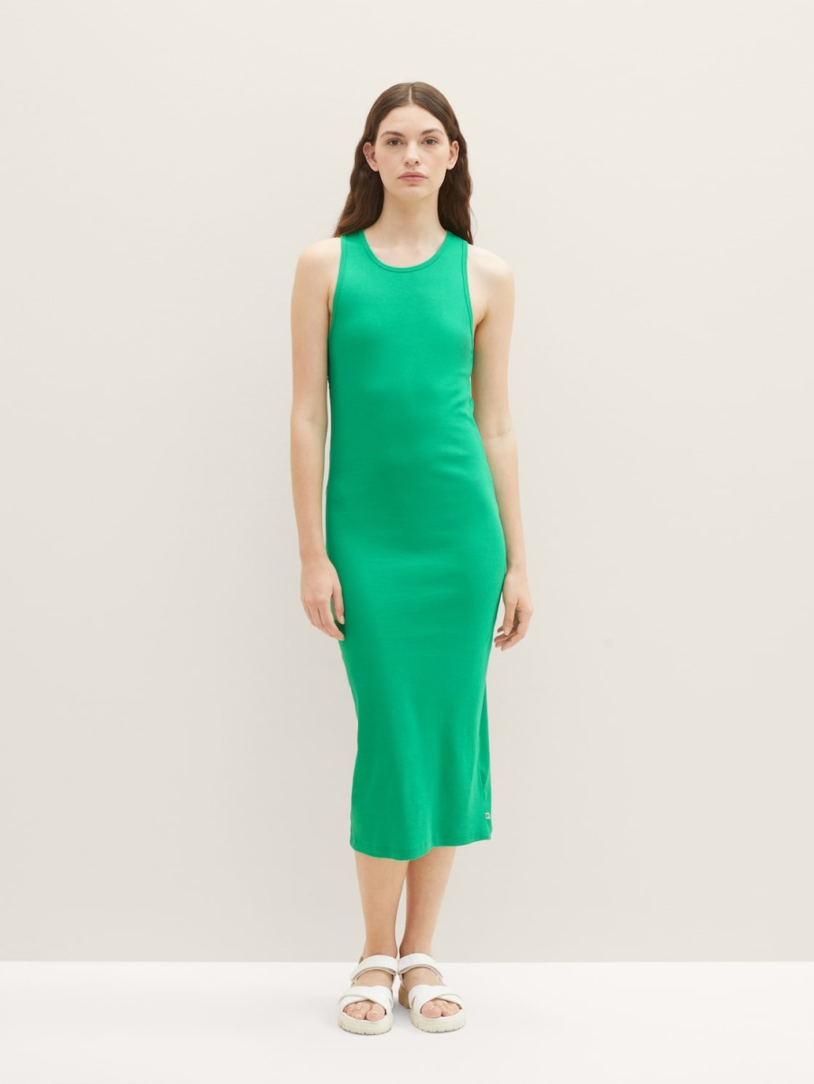 Womens Dress in Green - Tom Tailor GOOFASH