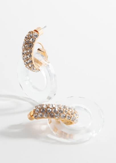 Women's Earrings Gold Mango GOOFASH