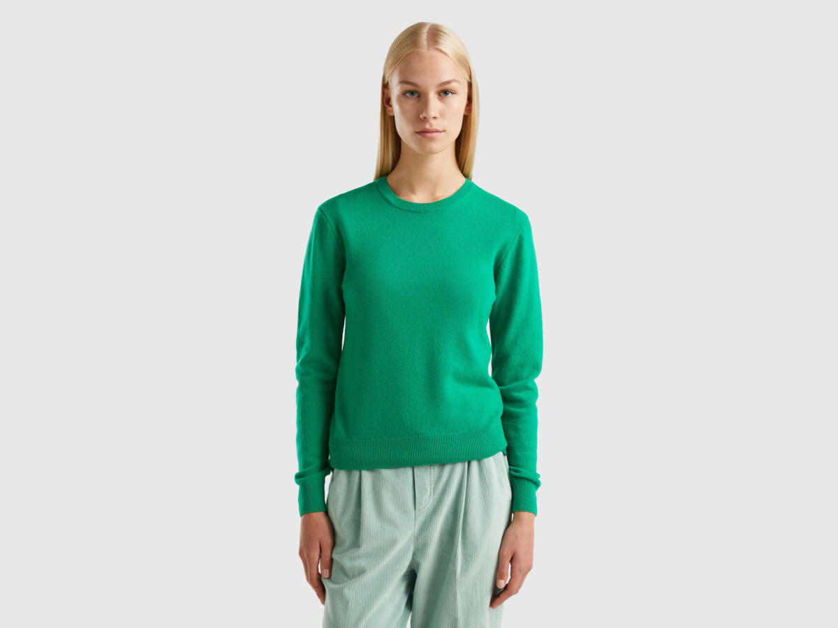 Women's Green T-Shirt United Colors of Benetton - Benetton GOOFASH