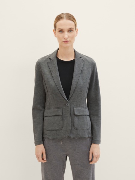 Women's Grey Blazer from Tom Tailor GOOFASH