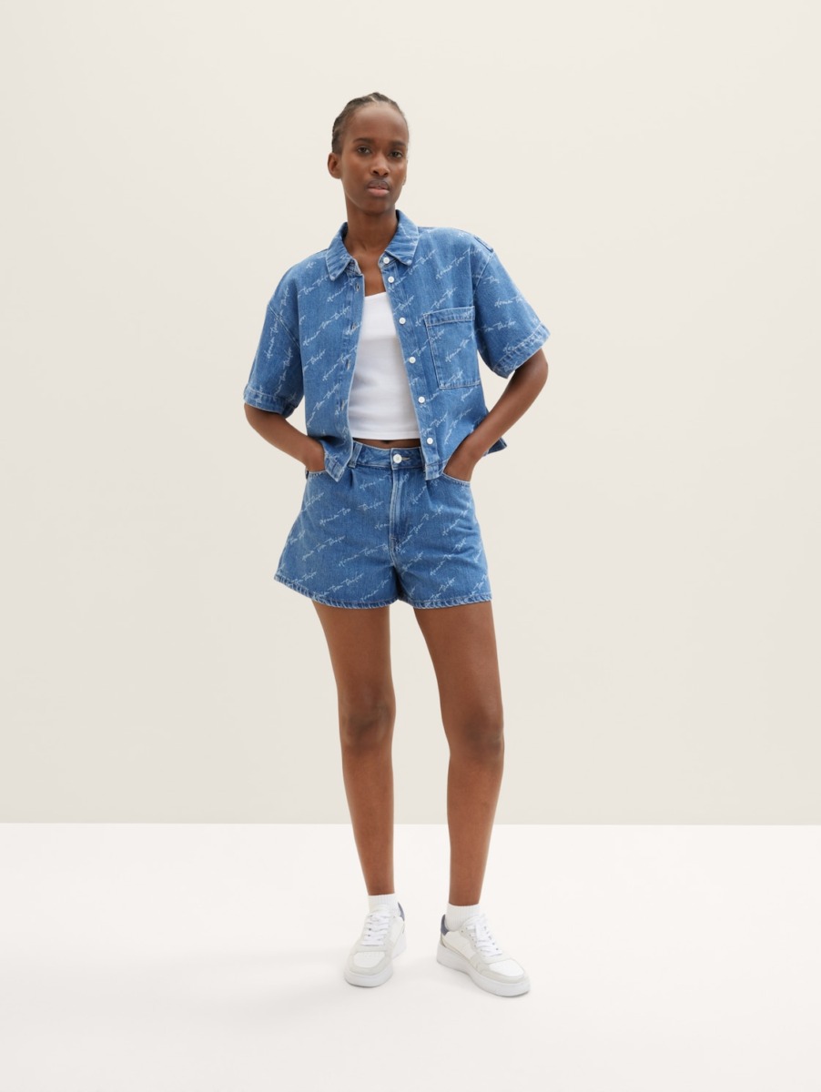 Women's Jeans Shorts in Print - Tom Tailor GOOFASH