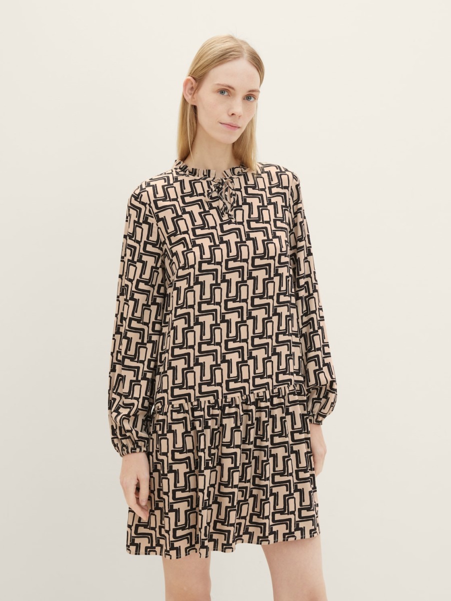 Women's Mini Dress in Brown by Tom Tailor GOOFASH