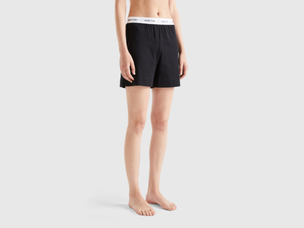 Womens Shorts - Black - Benetton - United Colors of Benetton GOOFASH