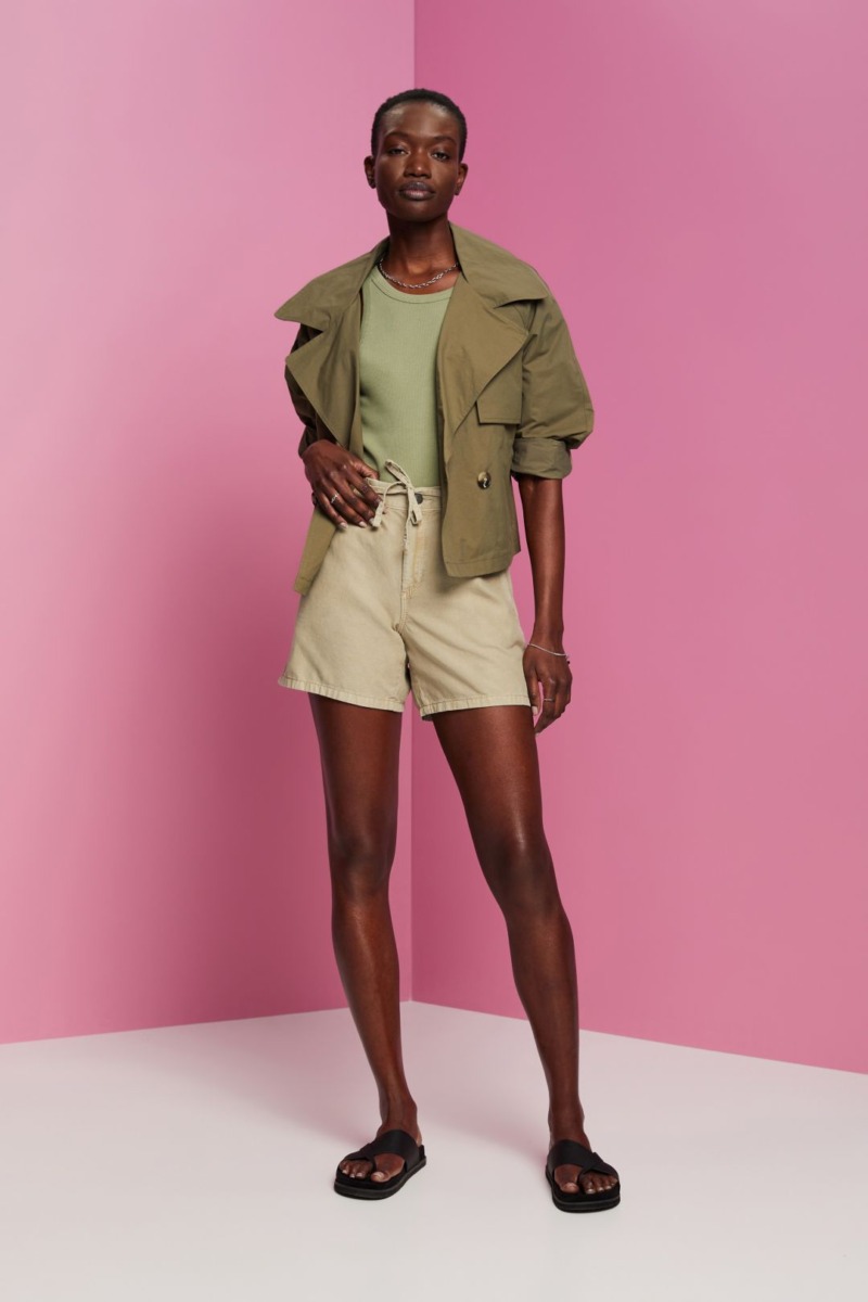 Womens Shorts in Green Esprit GOOFASH
