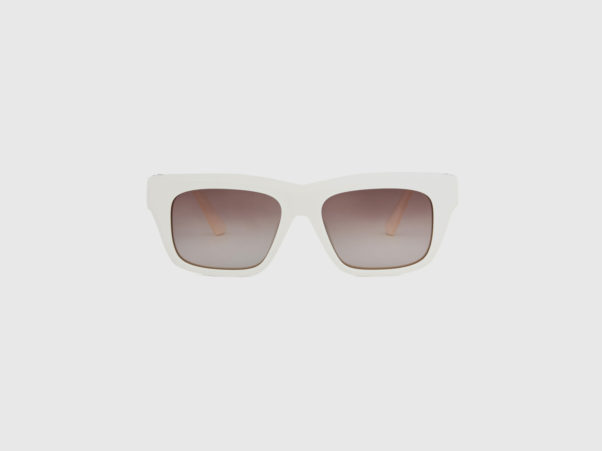 Women's Sunglasses White - United Colors of Benetton - Benetton GOOFASH