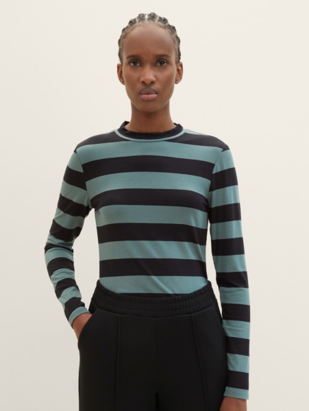 Women's T-Shirt in Green at Tom Tailor GOOFASH