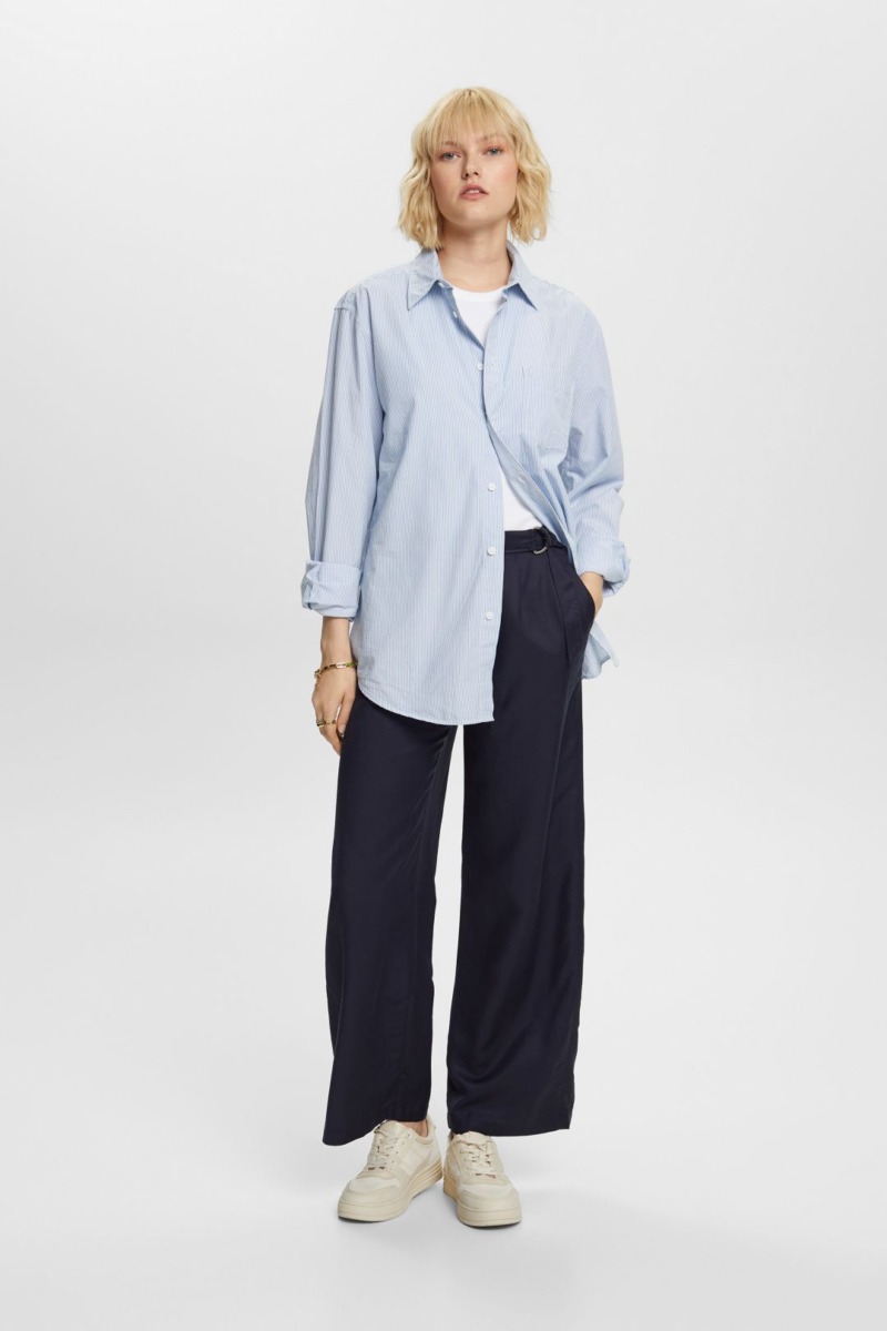 Women's Trousers in Blue - Esprit GOOFASH