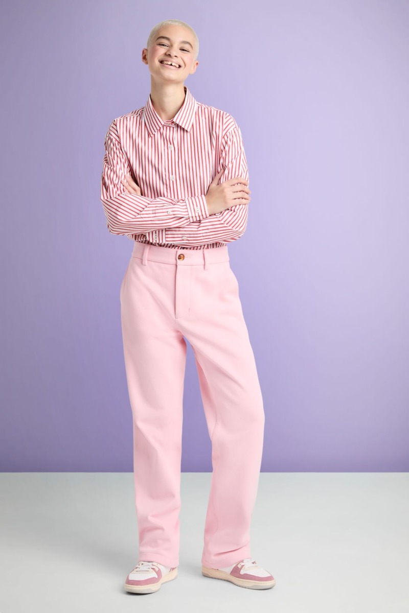Women's Trousers in Pink Esprit GOOFASH