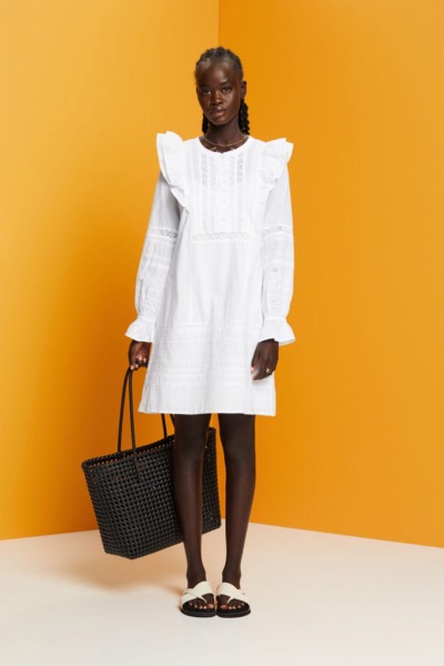 Womens White Dress at Esprit GOOFASH