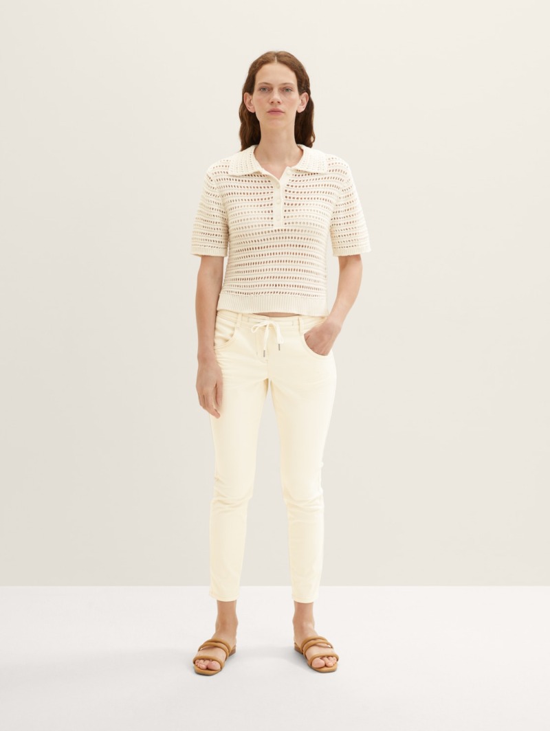 Womens White Relaxed Jeans at Tom Tailor GOOFASH