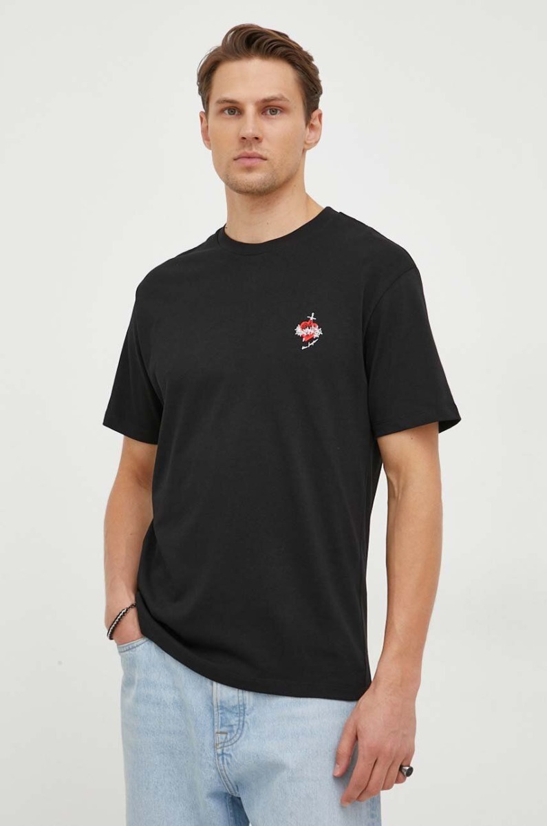 Answear - Gents Black T-Shirt from The Kooples GOOFASH