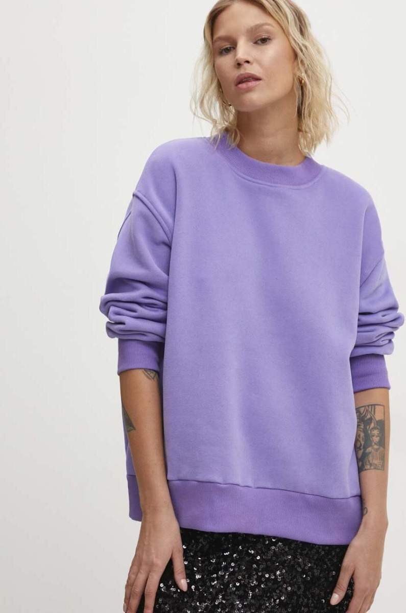 Answear Lab - Sweatshirt Purple - Answear GOOFASH