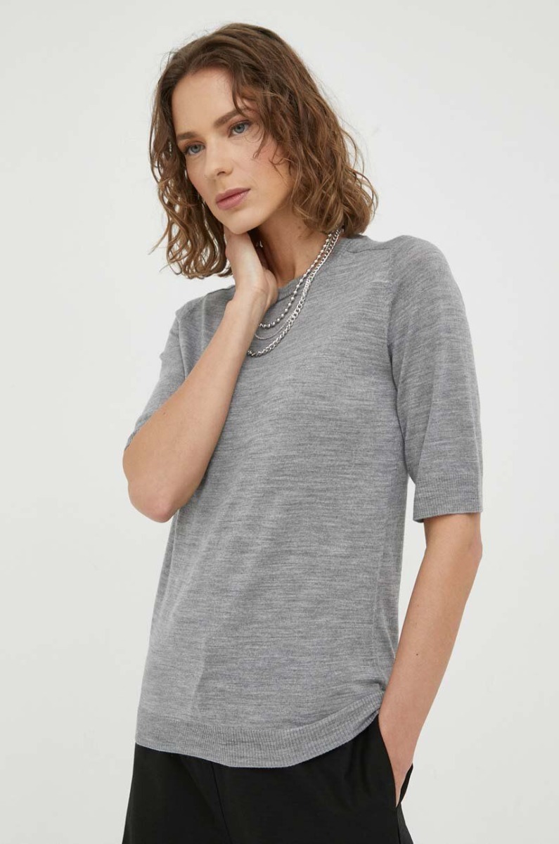 Answear - Ladies T-Shirt Grey by Day Birger Et Mikkelsen GOOFASH
