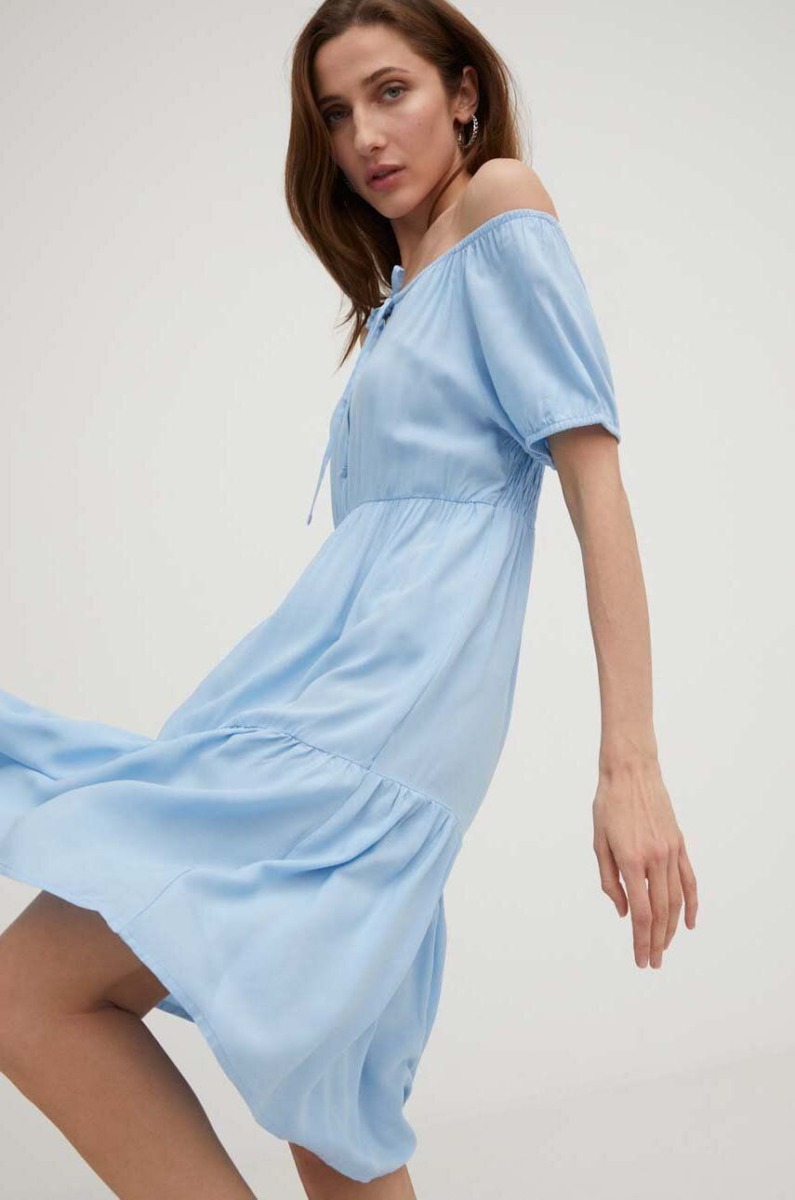 Answear - Lady Dress in Blue - Answear Lab GOOFASH