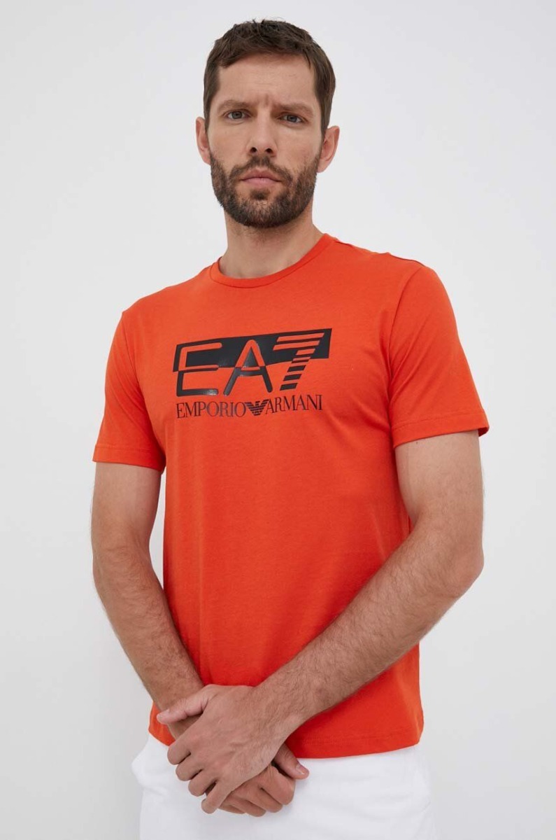 Answear Man Orange T-Shirt by Armani GOOFASH
