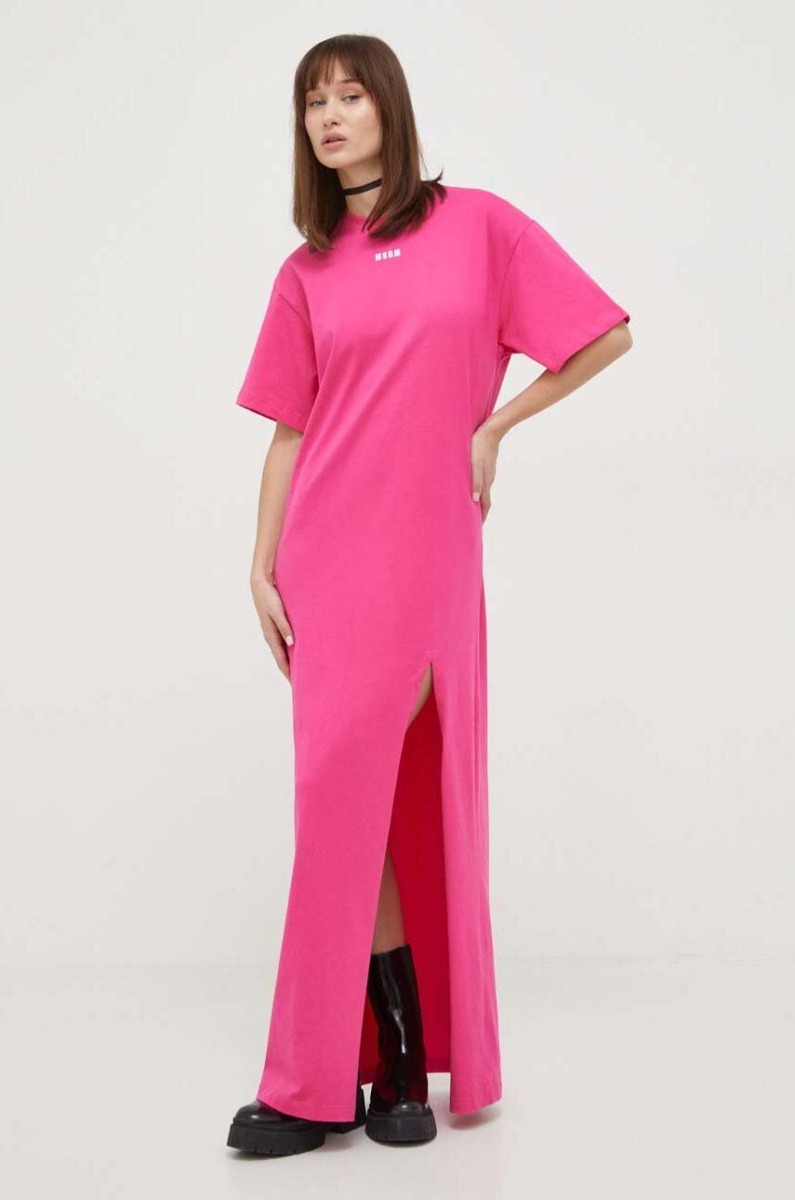 Answear Pink Dress for Woman from Msgm GOOFASH